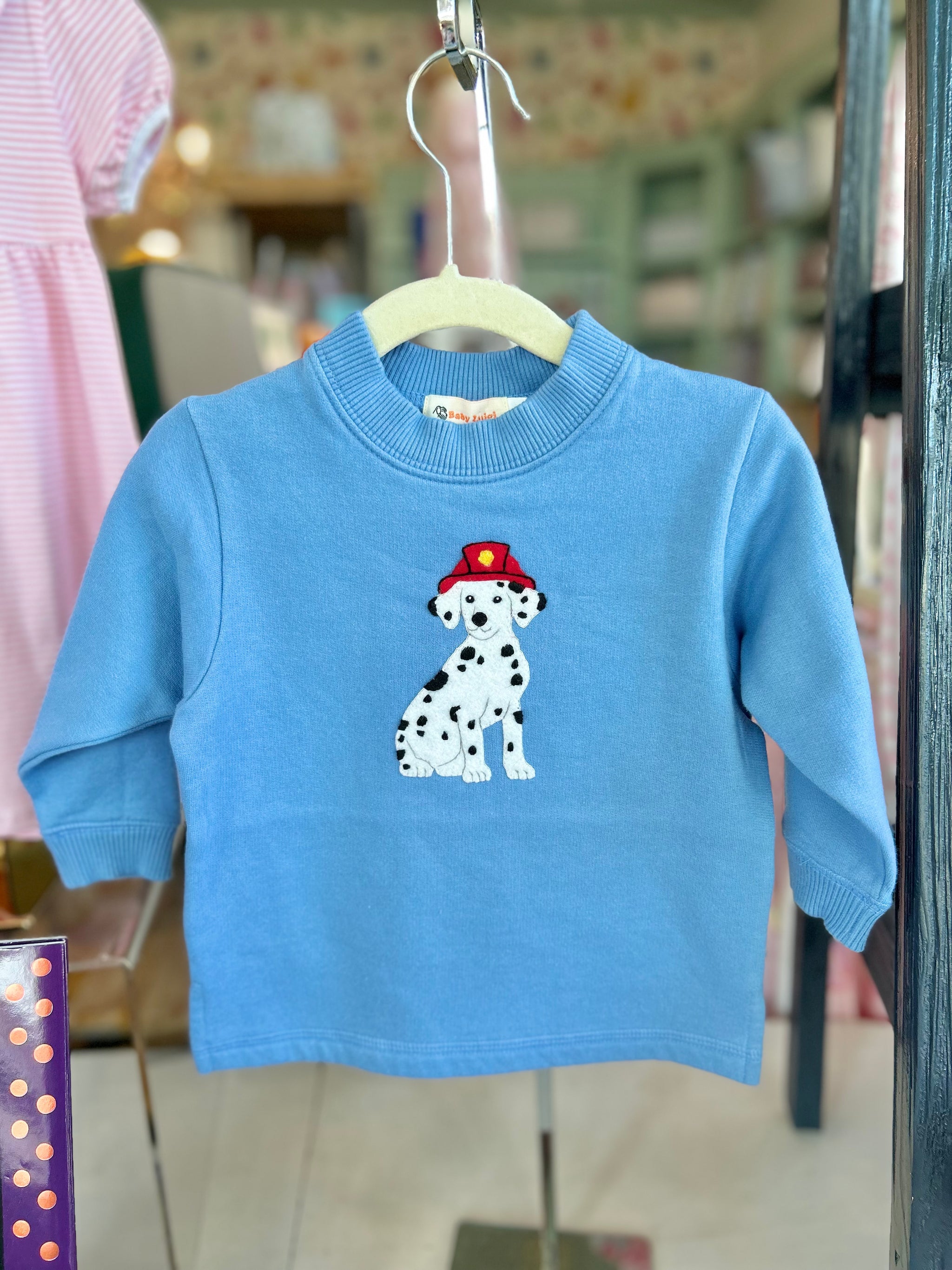 Luigi - Sweatshirt - Dalmation with Fireman Hat – Lily Jane