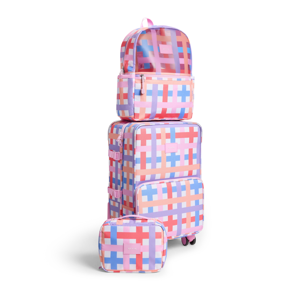 State Bags - Logan Carry-On Suitcase - Multi Plaid – Lily Jane