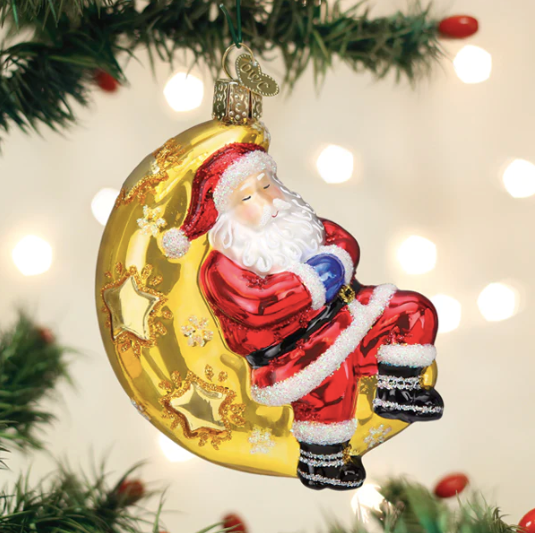 OWC Ornament - Moonlight Santa – Lily Jane