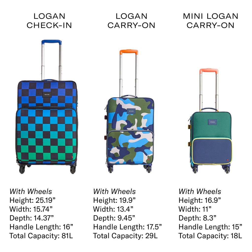 State Bags - Logan Carry-On Suitcase - Multi Plaid – Lily Jane