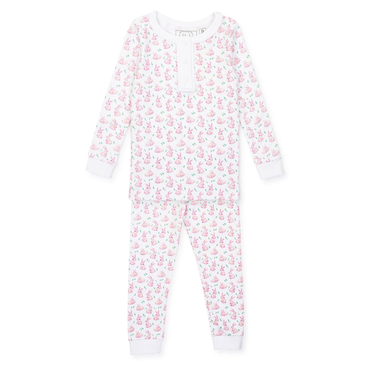Lila & Hayes Girls Alden Pajamas Set - Antler Bows
